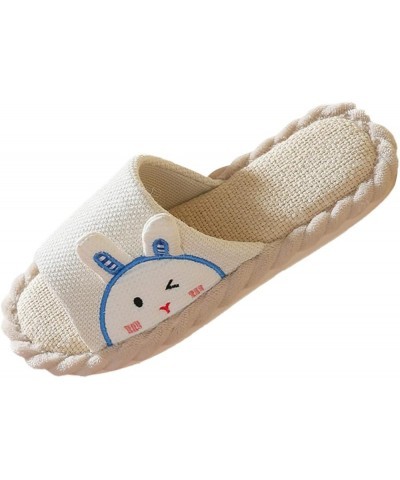 Cute Slippers for Women Breathable Open Toe Bedroom Slippers Lightweight Soft Sole Non Slip Flat Shoes Ladies Warm Cozy Plush...