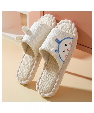 Cute Slippers for Women Breathable Open Toe Bedroom Slippers Lightweight Soft Sole Non Slip Flat Shoes Ladies Warm Cozy Plush...