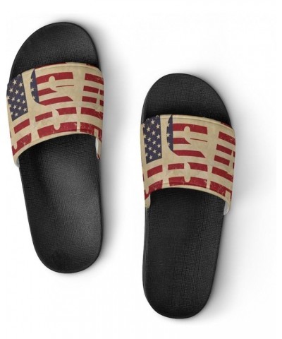 American -Patriot Day Summer Slippers for Women And Men Fashion Unisex Beach Shoes Soft And Comfortable Indoor Slippers House...