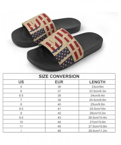 American -Patriot Day Summer Slippers for Women And Men Fashion Unisex Beach Shoes Soft And Comfortable Indoor Slippers House...