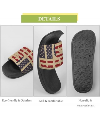 American -Patriot Day Summer Slippers for Women And Men Fashion Unisex Beach Shoes Soft And Comfortable Indoor Slippers House...