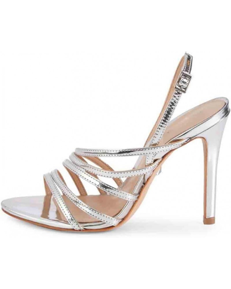 High Heels Summer New Sandals Women's Plus Size Golden Silver Patent Leather-Silver||41 34 Silver $31.16 Sandals