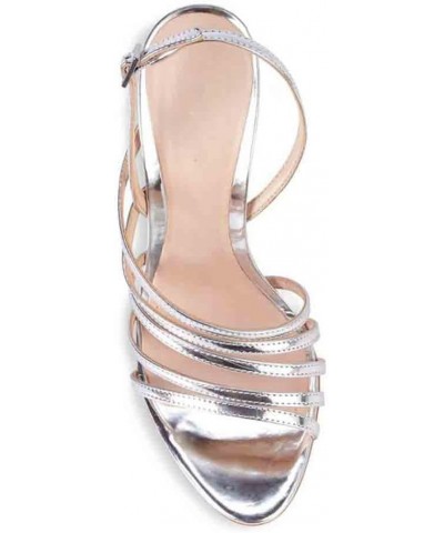 High Heels Summer New Sandals Women's Plus Size Golden Silver Patent Leather-Silver||41 34 Silver $31.16 Sandals