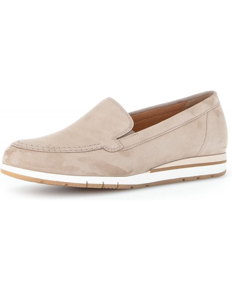 22.414.34 - Women's Loafer Beige Silk $55.65 Slippers