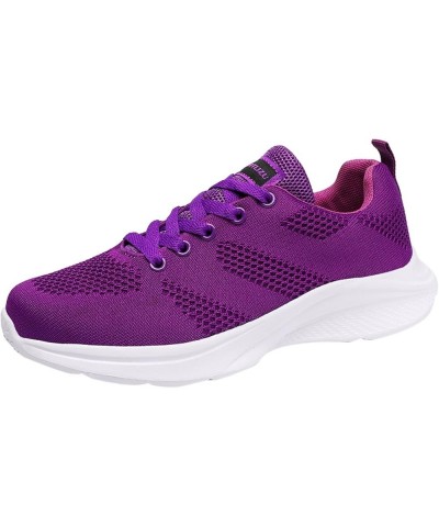 Women Platform Sandals Orthopedic Slip-on Walking Shoes Fashion Flat Casual Shoes Black Sneakers for Women Z 11-purple $24.67...