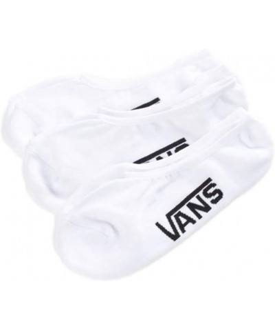 Classic Super No Show 3-pc Socks White/Black $10.46 Fashion Sneakers