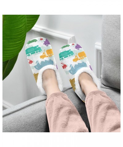 Cars Truck Home Slippers Airplane Ship Spa Travel House Slipper Soft Memory Foam Slipper Non Slip for Women Men Hotel Bedroom...