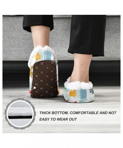 Cars Truck Home Slippers Airplane Ship Spa Travel House Slipper Soft Memory Foam Slipper Non Slip for Women Men Hotel Bedroom...