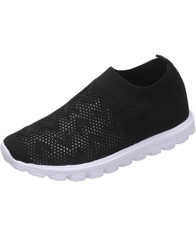 Women tenni Shoe Womens Walking Shoes Slip On Lightweight Athletic Comfort Casual Memory Foam Tennis Sneakers Black $16.60 At...