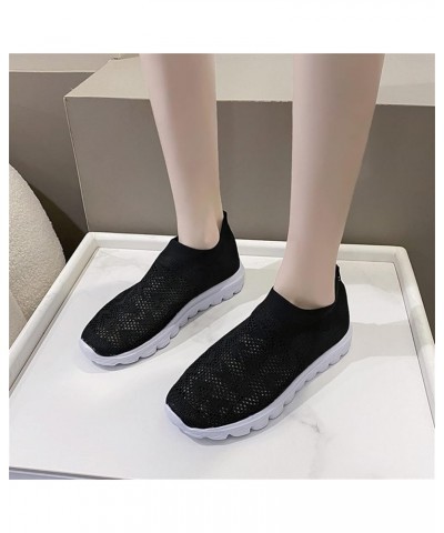 Women tenni Shoe Womens Walking Shoes Slip On Lightweight Athletic Comfort Casual Memory Foam Tennis Sneakers Black $16.60 At...