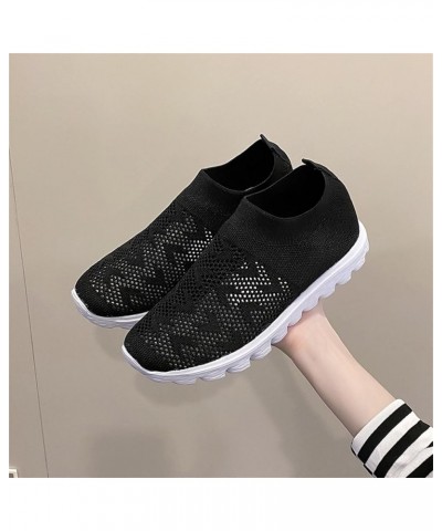 Women tenni Shoe Womens Walking Shoes Slip On Lightweight Athletic Comfort Casual Memory Foam Tennis Sneakers Black $16.60 At...