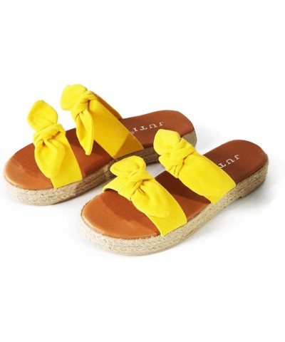 Womens Slides Sandals Slip on Bowknot Cute Slippers Summer Comfortable Casual Flat Beach Open Toe Sandals for Women Walking V...