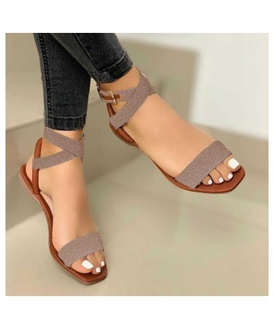 Flip Flops Party Evening Wedding Prom Women's Platform Wedge Sandals Comfortable Wedge Brown $13.43 Outdoor Shoes