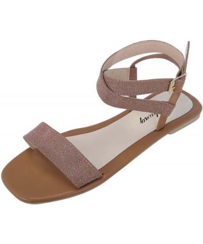 Flip Flops Party Evening Wedding Prom Women's Platform Wedge Sandals Comfortable Wedge Brown $13.43 Outdoor Shoes