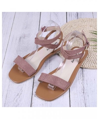 Flip Flops Party Evening Wedding Prom Women's Platform Wedge Sandals Comfortable Wedge Brown $13.43 Outdoor Shoes