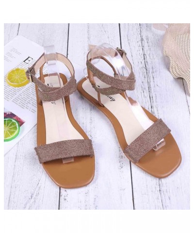 Flip Flops Party Evening Wedding Prom Women's Platform Wedge Sandals Comfortable Wedge Brown $13.43 Outdoor Shoes