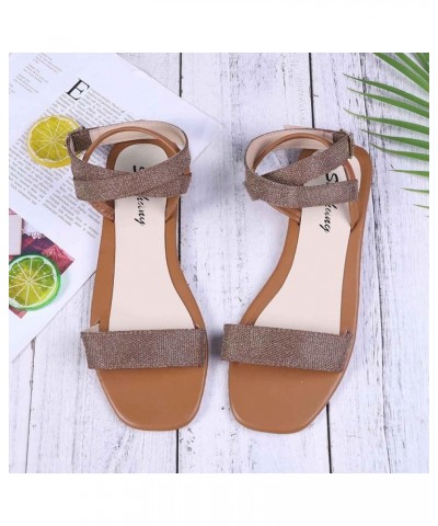 Flip Flops Party Evening Wedding Prom Women's Platform Wedge Sandals Comfortable Wedge Brown $13.43 Outdoor Shoes