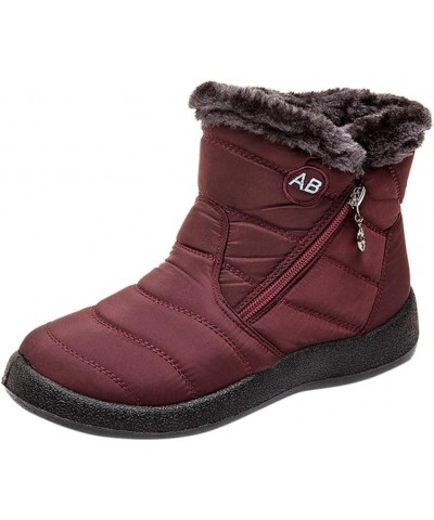 Cold Weather Boot Snow Short Boots Women Flat Couple Water Warm Winter Men Velvet Women's Boots Boots for Snow And Rain Women...