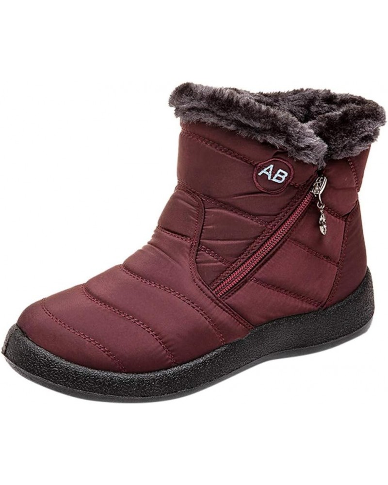 Cold Weather Boot Snow Short Boots Women Flat Couple Water Warm Winter Men Velvet Women's Boots Boots for Snow And Rain Women...