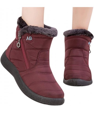 Cold Weather Boot Snow Short Boots Women Flat Couple Water Warm Winter Men Velvet Women's Boots Boots for Snow And Rain Women...