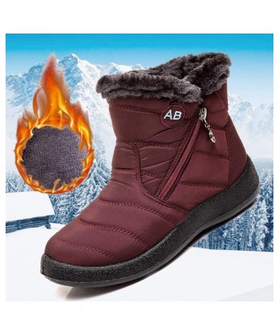 Cold Weather Boot Snow Short Boots Women Flat Couple Water Warm Winter Men Velvet Women's Boots Boots for Snow And Rain Women...