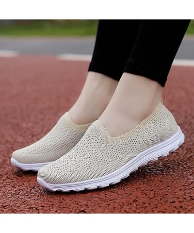 Womans Shoes Women Breathable Lace Up Shoes Casual Shoes Unisex Lightweight Work Shoes Sporty Breathable (Beige, 6.5) 7.5 Bei...