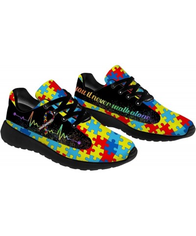 Autism Awareness Sneakers Women's Men's Fashion Running Shoes Comfortable Tennis Walking Shoes Gifts for Mom Dad Autism Aware...