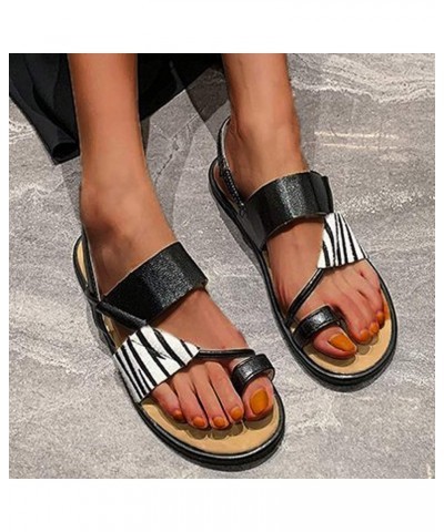 Platform Wedges For Women Wide Feet sandals Women Wedge Boots Ladies Zip Up Platform Shoes Beach sandals For Men Black D-blac...