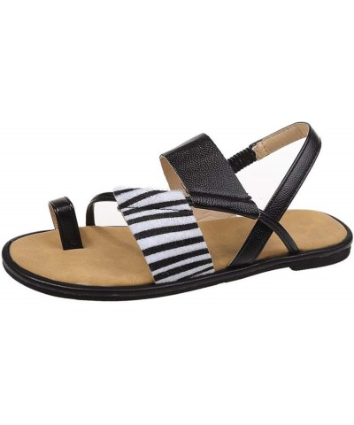 Platform Wedges For Women Wide Feet sandals Women Wedge Boots Ladies Zip Up Platform Shoes Beach sandals For Men Black D-blac...