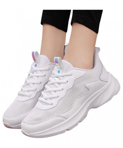 Women Walking Sneakers Athletic Training Shoes Slip On Tennis Shoes Women Sneaker Slippers White-a $18.99 Athletic Shoes