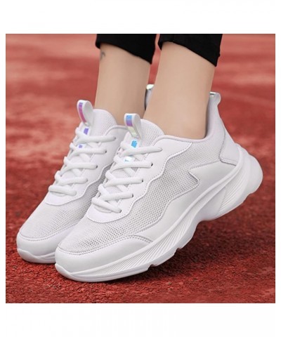 Women Walking Sneakers Athletic Training Shoes Slip On Tennis Shoes Women Sneaker Slippers White-a $18.99 Athletic Shoes