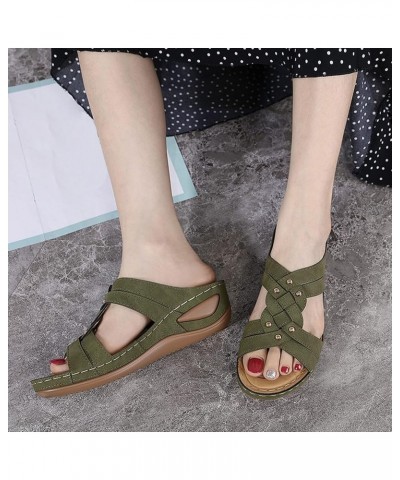 Orthopedic Slides for Women Orthopedic Sneakers Slip On Flat Sandals for Women Dressy Summer Cushioned Sandals for Women Flip...