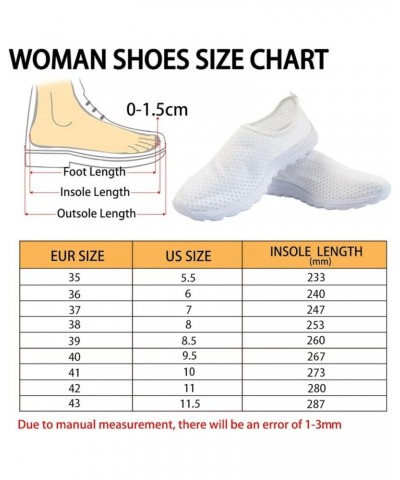 Running Shoes for Women Size 5.5-11.5 Slip on Athletic Shoes Breathable Mesh Sneakers Flats Pink Cow Print $18.69 Athletic Shoes