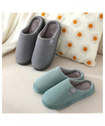 Indoor Slippers Unisex House Slippers Slip-On - Flower Indoor Casual Shoes Snow Bedroom Slippers Grey $10.05 Slippers