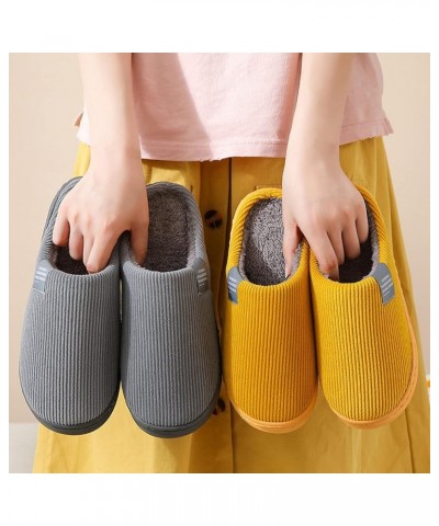 Indoor Slippers Unisex House Slippers Slip-On - Flower Indoor Casual Shoes Snow Bedroom Slippers Grey $10.05 Slippers