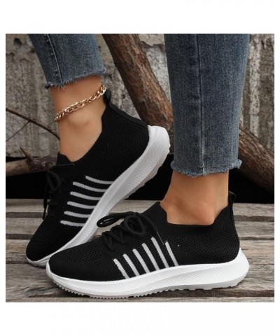 Hight Top Slip On Sneakers Winter Sneakers for Women Women Slip on Sneakers Wide Width Shoes Jogging Sneakers Z 15-black $26....