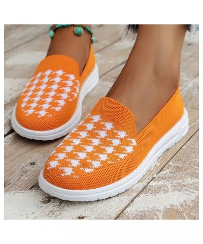 Women's Time Off Sneaker Soft Work Shoes Casual Tennis Casual Canvas Sneakers Sports Shoes Walking Shoes for Women Orange $15...