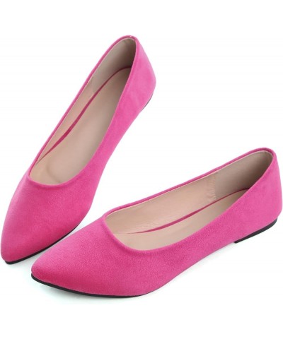 Women's Pointed Toe Ballet Flat Shoes Simple Casual Office Work Shoes Slip-on Comfortable Shoes Upgraded-rose $15.54 Loafers ...