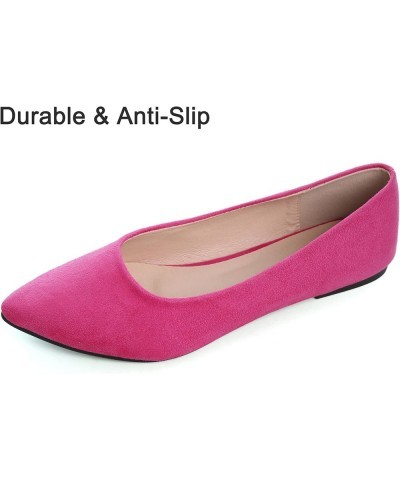 Women's Pointed Toe Ballet Flat Shoes Simple Casual Office Work Shoes Slip-on Comfortable Shoes Upgraded-rose $15.54 Loafers ...