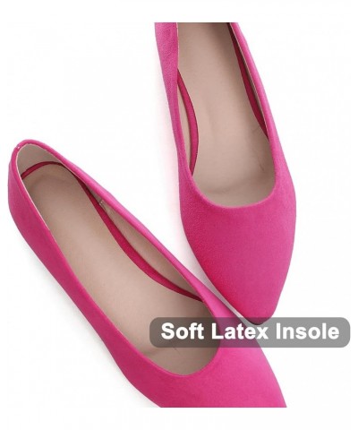 Women's Pointed Toe Ballet Flat Shoes Simple Casual Office Work Shoes Slip-on Comfortable Shoes Upgraded-rose $15.54 Loafers ...