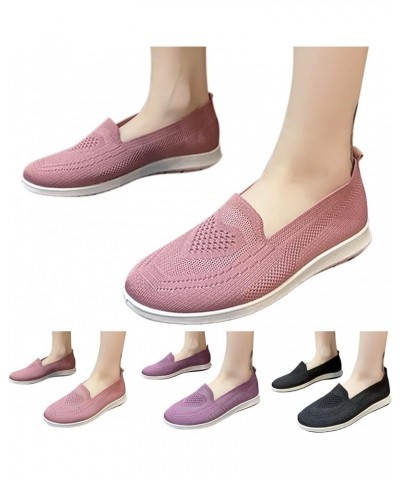 Breathable Running Shoes Breathable Mesh Sneaker Women Walking Trainers Toddler Boy Sneakers Pink $14.25 Athletic Shoes