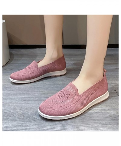 Breathable Running Shoes Breathable Mesh Sneaker Women Walking Trainers Toddler Boy Sneakers Pink $14.25 Athletic Shoes