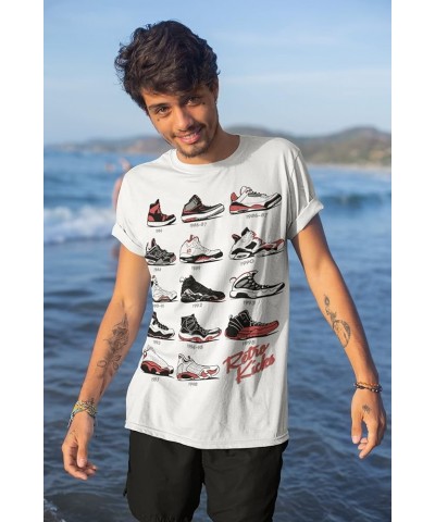 Jordan Retro Sneakers Image T Shirt to Match Jordans, Tee to Match Jordan 1 2 3 4 5 6 11 12 13 Gift for Jordan Light Blue $19...