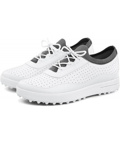 Breathable Mesh Golf Shoes Spikeless for Women, Ladies Grey $32.50 Athletic Shoes