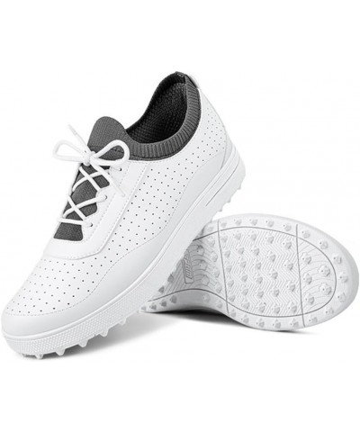 Breathable Mesh Golf Shoes Spikeless for Women, Ladies Grey $32.50 Athletic Shoes