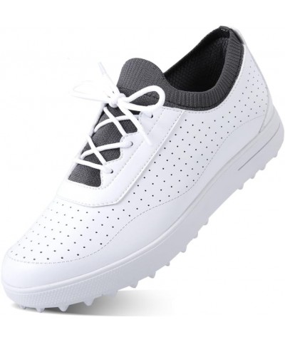 Breathable Mesh Golf Shoes Spikeless for Women, Ladies Grey $32.50 Athletic Shoes