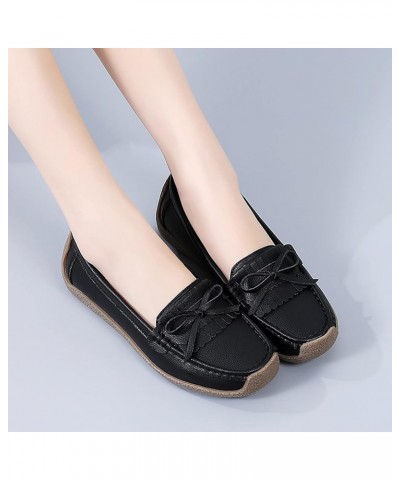 Wedge Heels for Women, Loafers for Women, Summer Slip-On Flat Leather Loafer Comfort Breathable Walking Shoes Casual Shoes fo...