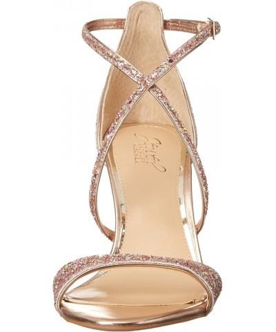 women's Dimitra Heeled Sandal Rosegold Glitter $19.38 Sandals