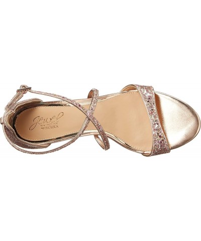 women's Dimitra Heeled Sandal Rosegold Glitter $19.38 Sandals