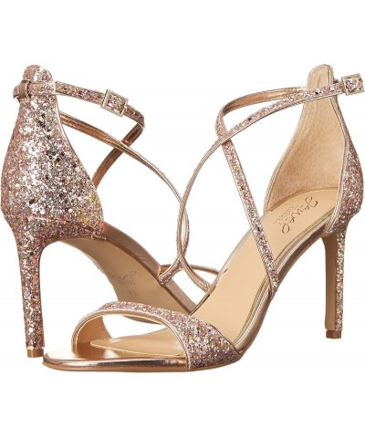 women's Dimitra Heeled Sandal Rosegold Glitter $19.38 Sandals